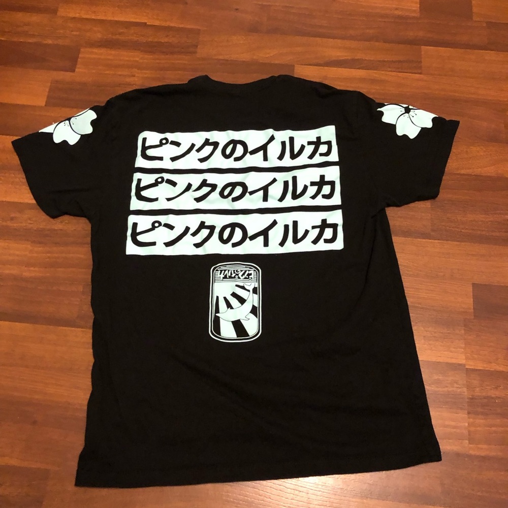 Pink Dolphin Floral Logos Tee.